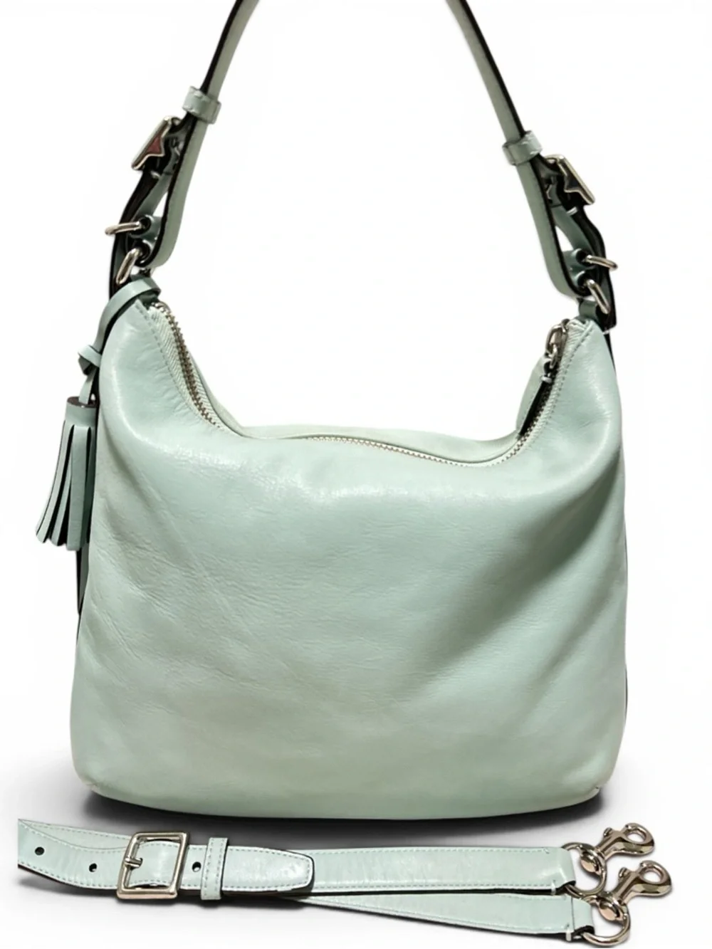COACH Legacy Courtney Hobo w/Matching Compact Wallet in Mint